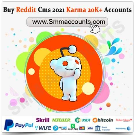 Buy Reddit Cms 2021 Karma 20K+ Accounts